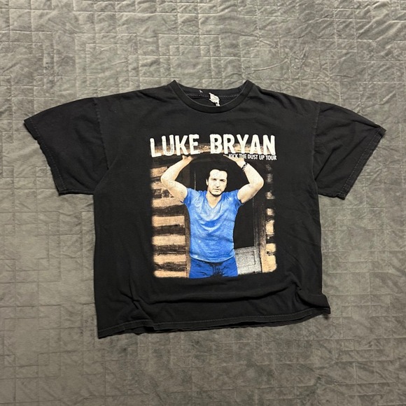 Vintage 2015 Luke Bryan Kick the Dust Tour Country Music Band Shirt - Picture 1 of 6